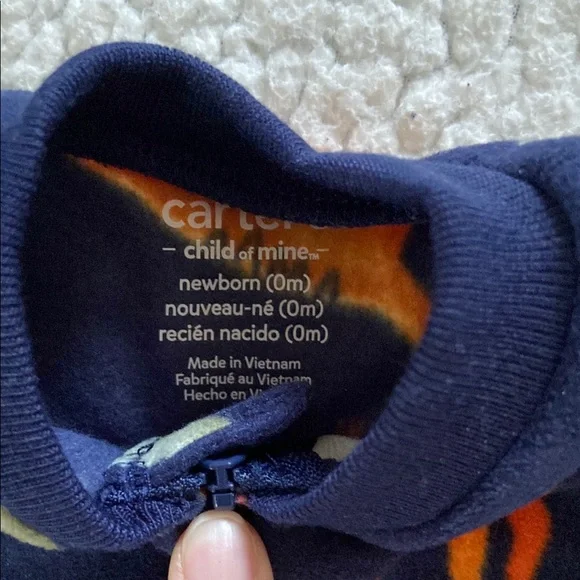 Carter’s Child of Mine Dinosaur and Farm Animal Sleeper Set - Newborn - Picture 4 of 12